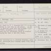 Strichen Mains, NJ95SW 7, Ordnance Survey index card, Recto