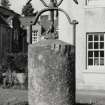 Dalmunzie House
View of stone cheese press.