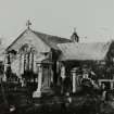 Old church (1686-1860) from the SSE. Copied from photograph held in Coupar Angus church. (Copied 1989)