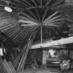 Tayside, Dalcrue Farm, Horsemill, interior
General view, including timber roof.