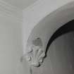 Interior. Detail of plaster corbel