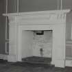 Interior. Detail of fireplace