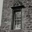 Fingask Castle.
Detail of pediment over the first floor window.