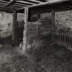 Edramucky Steading. Stables, interior view from N.
