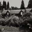 Fingask Castle, Stable block.
Detail of courtyard from WSW.