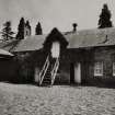 Fingask Castle, Stable block.
Detail of courtyard from South-West.