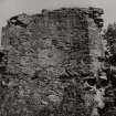 Glasclune Castle.
Detail of inner wall.