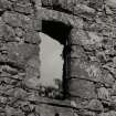 Glasclune Castle.
Small specimen window in South wall.