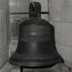 Interior. Detail of 1765 church bell