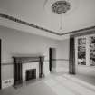 Keillour Castle, interior.
View of first floor double drawing room, east, from SSW.
