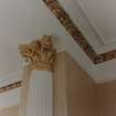 Keillour Castle, interior.
Detail of demi-column with corinthian capital in first floor double dining room.