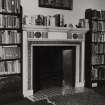 Kilgraston House, interior.
Detail of first floor small library fireplace.