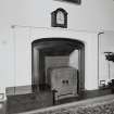Kethick House, interior.
View of fireplace in dining room.