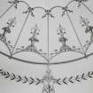 Kethick House, interior.
Detail of ceiling decoration in drawing room.