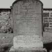 General view of grave 153, commemorating Mary Jane Peattie, 1859.