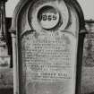 General view of grave 151, commemorating Ann Souter, 1869