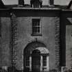 Logie House.
Detail of East facade and central doorway.