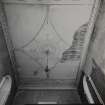 Logie House, interior.
General view of ceiling above main staircase.