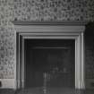 Logie House, interior.
Detail of fireplace in the West wing ground floor apartment.