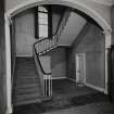 Logie House, interior.
General view of main staircase.
