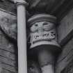 Lawers House, interior.
Detail of rain water head on drainpipe on North front, with a design of a double-headed spread eagle, dated 1738.