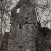Newton of Condie
View of ruinous upper stair tower from South-East.