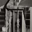 Perth, Isla Road, Springland House, interior.
Detail of staircase balustrade.