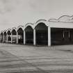 View from W of vaulted canopy and NW frontage of Empty Bottle Store, adjacent to Bottling Hall.
Photographed 27 January 1994