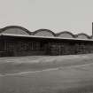 General view from S of the SE end of the Cased Goods Store, showing the vaulted structure of its bays
Photographed 27 January 1994