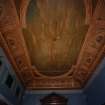 Perth, 20, 22 South Street, Masonic Hall.
View of decorative painted ceiling from West.