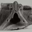 Perth, Whitefriars Street, Carmelite Friary Excavation.
Carved fragment, detail of decorated base of ridge finial (3).