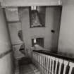 Orchil House, interior.
View of second floor West end stair from West.