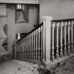 Orchil House, interior.
View of second floor West end stair from West.