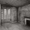 Orchil House, interior.
View of second floor bedroom from North.