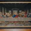 Detail of tapestry of the Last Supper said to have been exhibited at the Great Exhibition of 1851