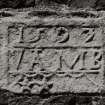 Detail of date stone on Main block.