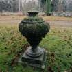 W side Detail of ornamental urn