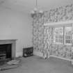 Interior. Top floor Prospect room showing marble fireplace