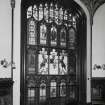 Taymouth Castle.  1st. floor, Dining-room, view of stained glass window at West end.