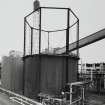 Westfield Development Centre.
View of lock gas holder and effulent storage tank from North-West.