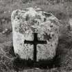 cross-marked stone in Cillie-Barra Churchyard.
