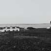 General view of lighthouse and keeper's dwelling  and lighthouse from SW