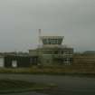 View of the control tower at Stornoway Airport, taken from the NE.