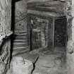 Interior, tower, first floor, North West passageway and turnpike stair, view from West.