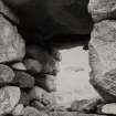 Blackhouse C.
Detail of quern built into North window.