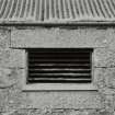 Steading, E range, detail of wall vent