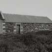 Byre/stable to W of farmhouse, view from W