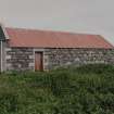 Byre/stable to W of farmhouse, view from W