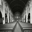 Edinburgh, East Fettes Avenue, St Luke's Parish Church, interior.
General view from East along aisle towards altar.