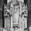 Interior. Baldacchino, detail of angel on cupola.